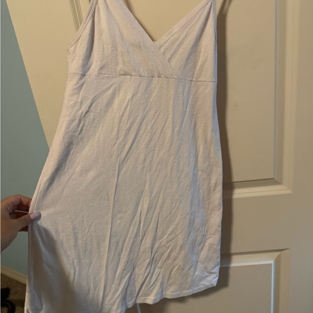 Brandy Melville Cream V-Neck Top